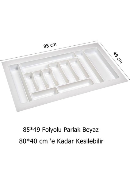 Çekmece İçi Kaşıklık 85 x 49 cm Mutfak Çekmece Düzenleyici