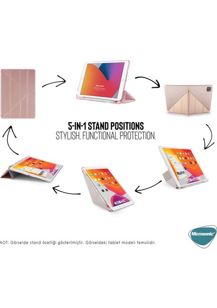 Samsung Galaxy Tab S8 Plus X800 Kılıf Origami Pencil Mavi