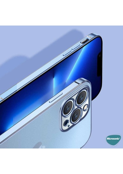 Apple iPhone 13 Kılıf Square Matte Plating Gümüş