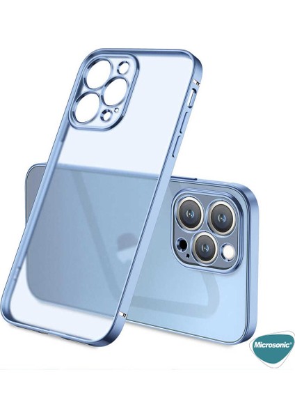 Apple iPhone 12 Pro Kılıf Square Matte Plating Mavi