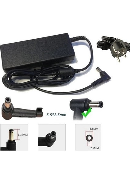Casper Tw9 Uyumlu Notebook Adaptör Şarj Cihazı
