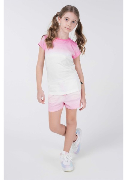 Baskılı Kız Çocuk T-Shirt Short Takım fırsatları