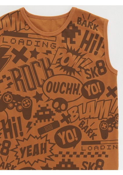 Comics Erkek Çocuk Hardal T-Shirt Şort Takım indirimleri