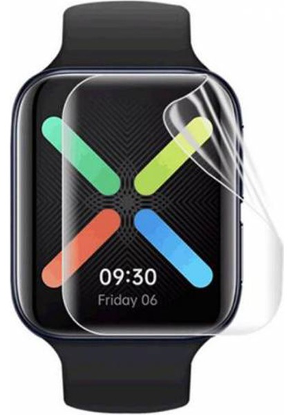 Oppo Watch 46MM Ön Darbe Emici Ekran Koruyucu Nano Cam (4 Adet)