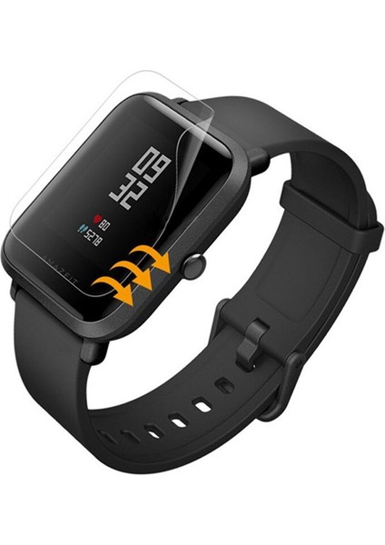 Amazfit A1909 Ön Darbe Emici Ekran Koruyucu Nano Cam (4 Adet)