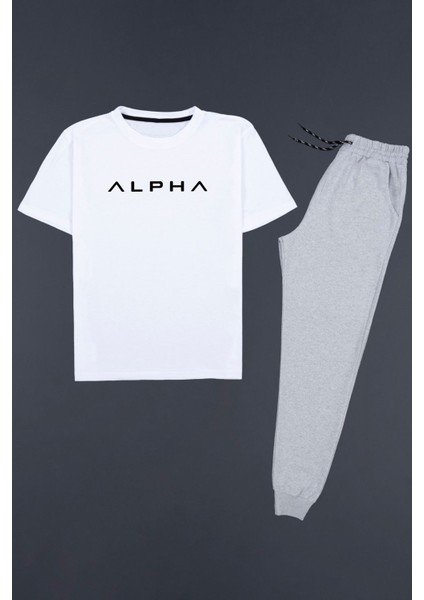 Alpha Sırt Baskılı Eşofman Takımı