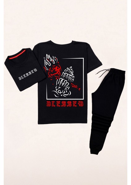 Blesseb Sırt Baskılı Eşofman Takımı