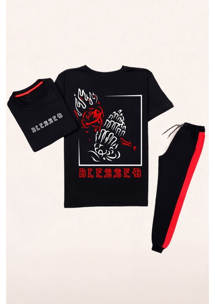 Blesseb Sırt Baskılı Eşofman Takımı