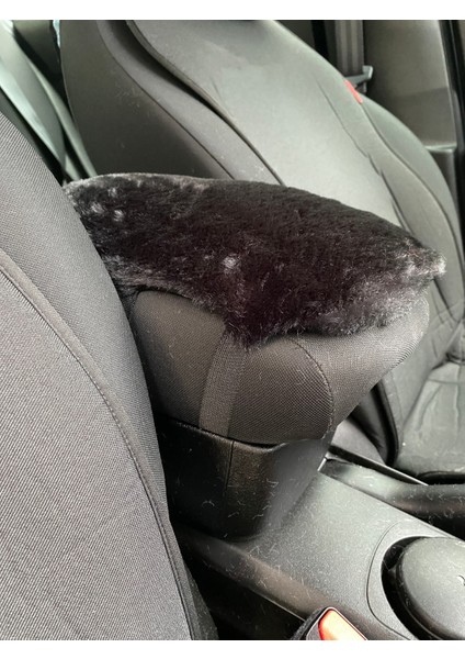 Yumuşak Peluş Kol Dayama Kolçak Minderi Siyah