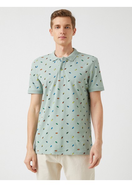 Erkek Slim Fit Desenli Polo Yaka Tişört modelleri