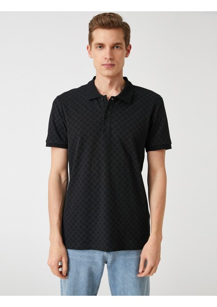 Erkek Slim Fit Desenli Polo Yaka Tişört modelleri