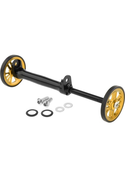 Katlanır Bisiklet Kolay Tekerlekler Genişletme Çubuk Brompton Bisiklet Siyah Altın Için (Yurt Dışından)