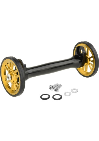 Katlanır Bisiklet Kolay Tekerlekler Genişletme Çubuk Brompton Bisiklet Siyah Altın Için (Yurt Dışından)