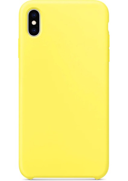 Apple iPhone Xs x Kılıf Iç Kadife Tam Koruma Silikon Lansman