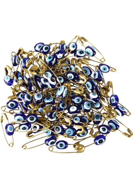 Nazar Boncuklu Çengelli Iğne 100'LÜ
