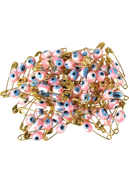 Nazar Boncuklu Çengelli Iğne 100'LÜ