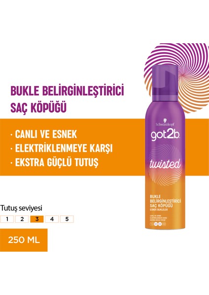 Twisted Bukle Belirginleştirici Köpük 250 ml