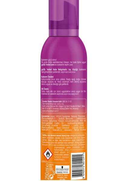 Twisted Bukle Belirginleştirici Köpük 250 ml