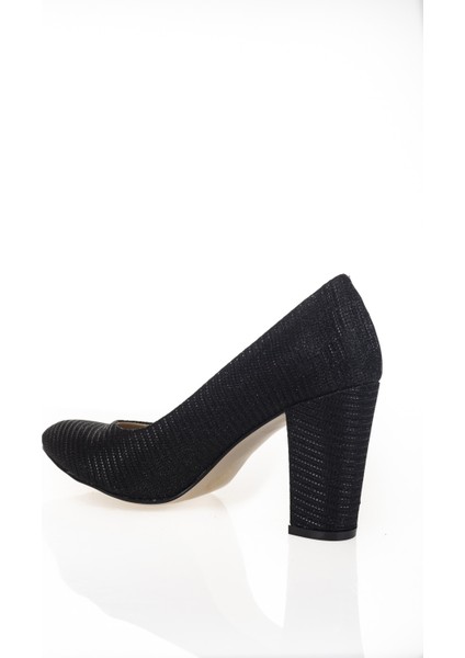 Siyah Mercan Topuklu Kadın Klasik Ayakkabı 1302CNR fırsatları