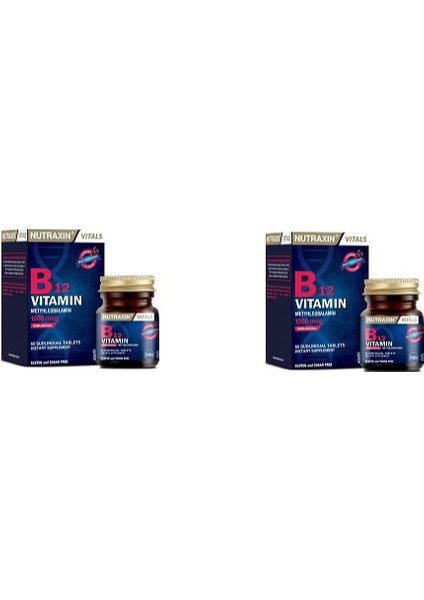 B12 Vitamin 1000 Mcg X2