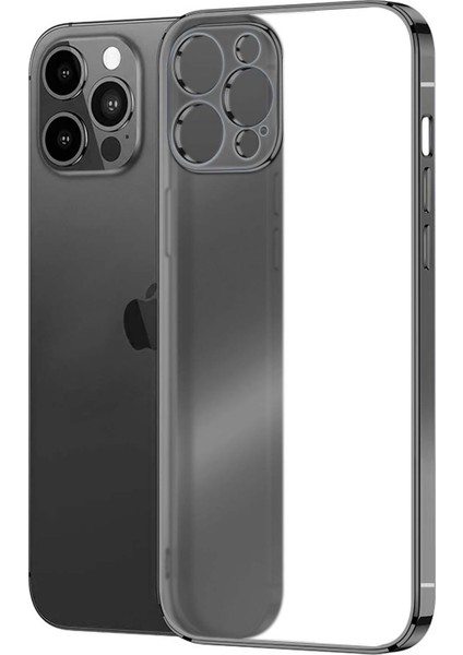 Apple iPhone 13 Pro Kılıf Square Matte Plating Siyah