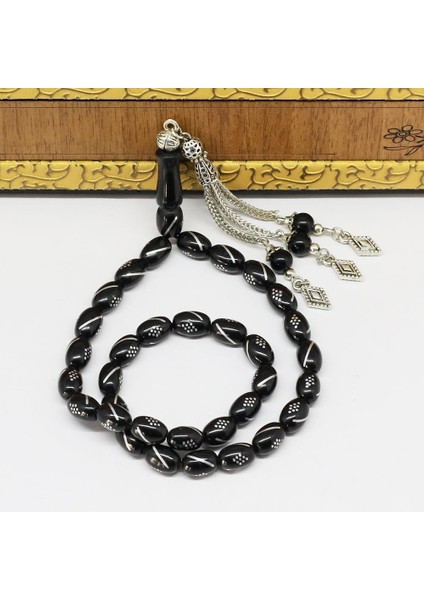 Yan Yarma Arası Işlemeli Beyzi Model Gürcistan Oltusu Tesbih