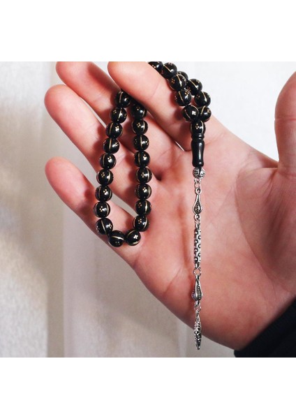 Sarı Karpuz Dilim Arası Işlemeli Gürcistan Oltusu Tesbih fırsatları