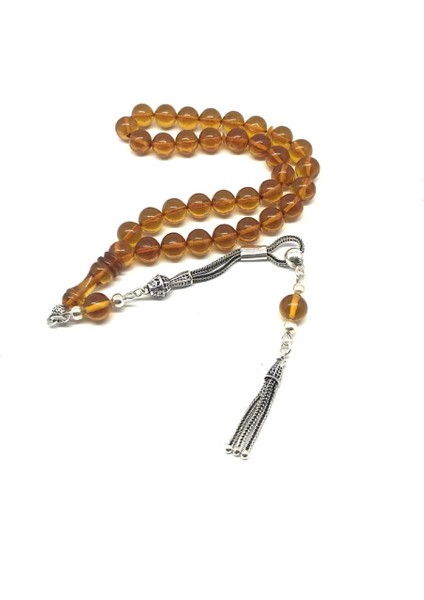 Bal Rengi Tonlarında Sarı Gümüş Püskül Ateş Kehribarı T fiyatları