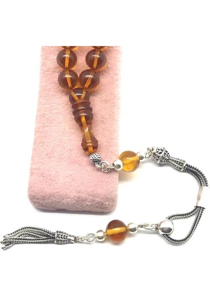 Bal Rengi Tonlarında Sarı Gümüş Püskül Ateş Kehribarı T modelleri