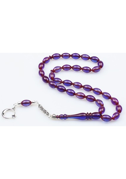 Beyzi Parlement Mavisi Ateş Kehribar Tesbih fiyatları