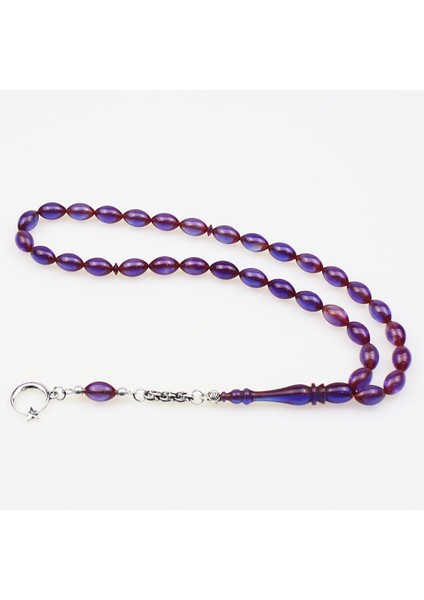 Beyzi Parlement Mavisi Ateş Kehribar Tesbih fırsatları