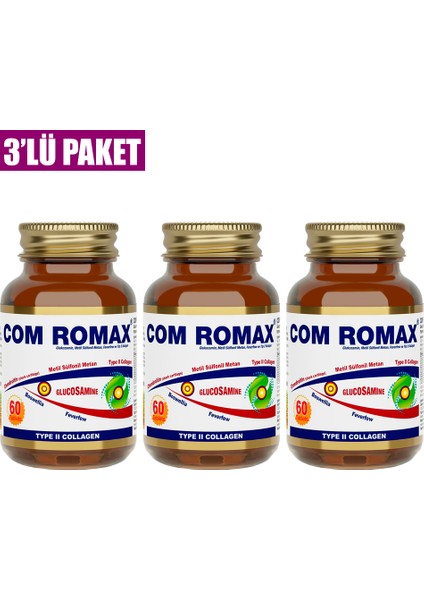 Romax Glukozamin 60 Tablet x 3'lü Paket