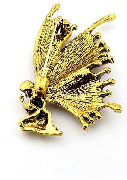 Tınker Bell Peri Kelebek Büyük Boy Metal Broş Rozet Pin RZ051