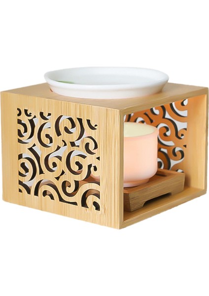 Uçucu Balmumu Eriyik Isıtıcı Mum Tealight Tutucu Ev Yoga Dekor (Yurt Dışından)