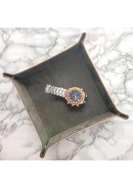 Gerçek Deri Vale Tepsi - Omega Kutusu - Ofis Organizer - Rolex Saat Kutusu