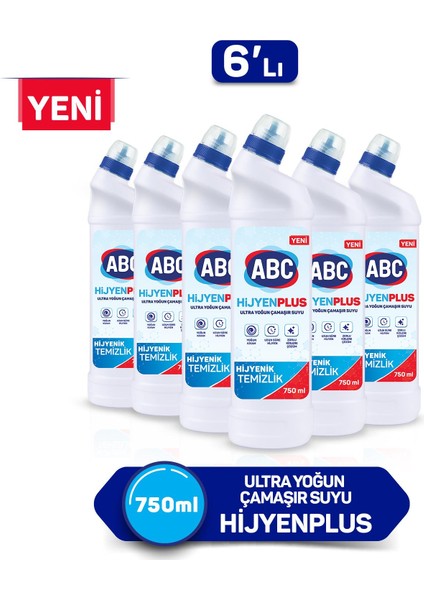 ULTRA ÇAMAŞIR SUYU HİJYEN PLUS 750 GR x 6