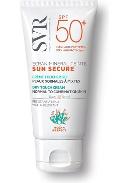 Sunsecure Ecran Mineral Renkli (Normal ve Karma) SPF50+ Güneş Kremi Teinte 60G