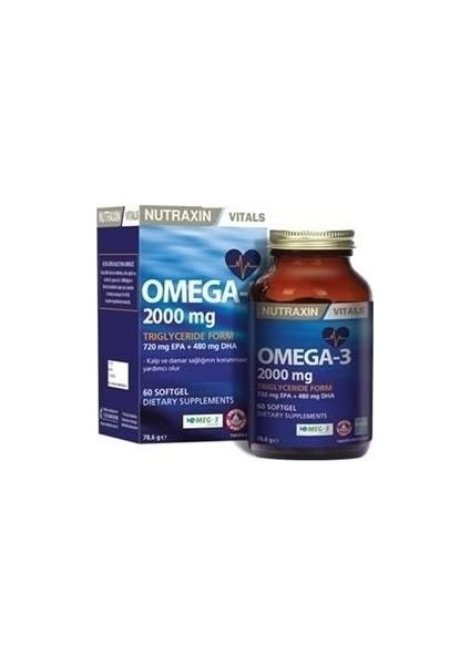 Omega3 2000MG. 60 Yumuşak Kapsül