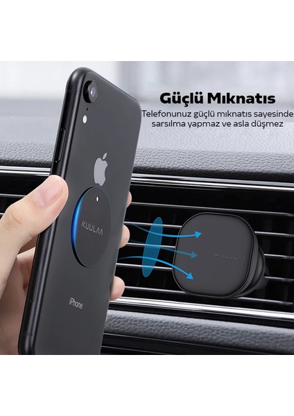 Kuulaa Magnetic-Mıknatıslı Telefon Tutucular Için Metal Plaka Seti