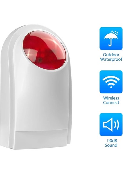 Pa-100 Açık Kablolu Siren Beyaz (Yurt Dışından)