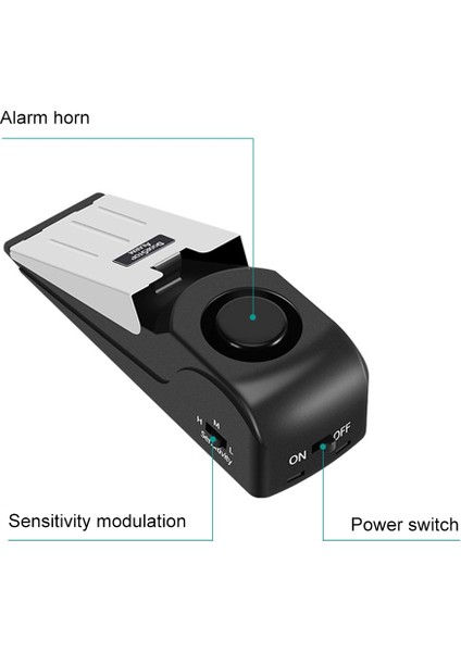 120Db Kama Şekli Kapı Durdurma Alarmı (Yurt Dışından)