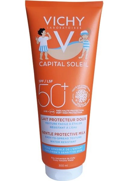 Capital Soleil Spf 50+ Çocuklar Için Yüz ve Vücut Güneş Sütü 300 ml