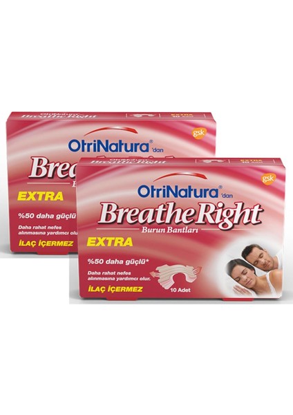 Breathe Right Ekstra Burun Bandı Normal Boy 10'lu x 2 Paket modelleri