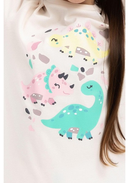 2793 Cute Animals Vanilya Kız Çocuk Pijama Takımı modelleri