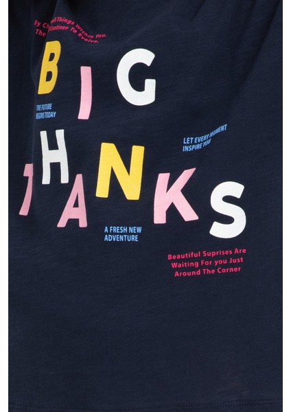 2800 Big Thanks Lacivert Kız Çocuk Pijama Takımı fırsatları