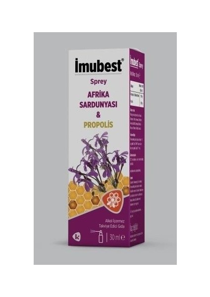 Imubest Afrika Sardunyası Propolis Sprey 30ML