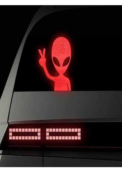 Ufo Reflektörlü Oto Sticker Yapıştırma Oto Aksesuar
