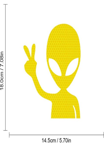 Ufo Reflektörlü Oto Sticker Yapıştırma Oto Aksesuar indirimleri