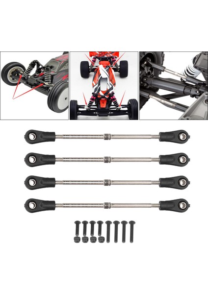 Hsp Hpı Için Rc Araç Direksiyon Çubuğu 1:10 Rc Buggy Model Parçaları Vidalı Somun 93MM-102MM (Yurt Dışından)
