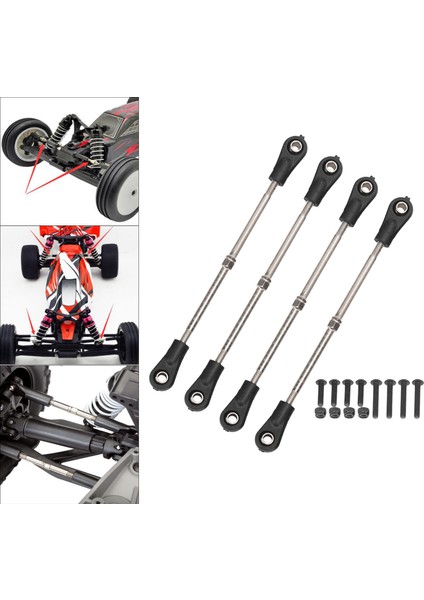 Hsp Hpı Için Rc Araç Direksiyon Çubuğu 1:10 Rc Buggy Model Parçaları Vidalı Somun 93MM-102MM (Yurt Dışından)